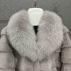 Faux fur lucyever jas vrouwen 2021 mode kraag warme jas herfst winter casual lange mouw dikker uit het dikke uitloper jassen y2209