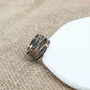 Anillo de cruz de oro Diseñador Anillos de moda trenzados clásicos Joyería de alambre doble x para hombres Mujeres de 18 quilates Regalo de aniversario de compromiso de cobre trenzado vintage