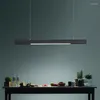 Lampade a sospensione 80/100/120 cm LED lineare lungo dimmerabile Bar Lampadari Sala da pranzo Soggiorno Ristorante Decor Appeso Apparecchio di illuminazione