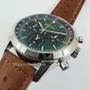 Chronograph Mens Watch Top Vintage Racing dial Quartz MIYOTA MOVEMENT Red face Black leather strap Designer 46mm Male wristwatch 5274H
