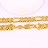 Chains Classic Figaro Chain Yellow Gold Filled Mens Necklace