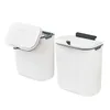 Poubelles murales poubelle murale armoires de cuisine seau de rangement salle de bain recycler les ordures 7/9L pour 220930