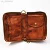 Brieftaschen 2020 Echtes Leder Brieftasche Für Frauen Männer Vintage Handgemachte Kurze Kleine Bifold Zipper Geldbörsen Geldbörse Weiblich Männlich Mit Münzfach L220929