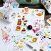 Opakowanie prezentów 12 Pakiety taśma klejąca DIY Scrapbooking Sticker Label Kawaii Food Travel Masing School Office