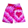 Shorts pour hommes The Est 3D Tie Dye pantalons courts hommes plage Harajuku Streetwear mâle conseil enfants mode garçons filles