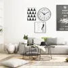 Horloges murales Horloge moderne 10 pouces Silencieux sans tic-tac Décoratif à piles Quartz pour salon Bureau à domicile