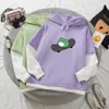 Felpe con cappuccio da donna Felpe con cappuccio Kawaii Skateboard Frog Felpa oversize da donna Harajuku Pullover caldo con cappuccio Top Abiti carini 220930