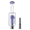 Vente en gros Coloré Méduse Insert NC Accessoires Fumeurs Vert Violet Rose Nector Collector Kit Spill Proof Titane Forme Unique Conseils Pour Narguilés NC40