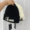 Cappello a maglia Autunno caldo berretto di perle in lana di lana stradina hip hop cranio tappi