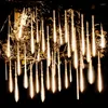 Meteor Shower Rain 8 Tubes LED String Lights étanche arbre de Noël vacances décorations extérieures mariage Patio Navidad décor