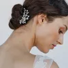 Sparke Klare Kristalle Haarspange Hochzeit Kopfschmuck Frauen Braut Zirkon Silber Clips Prom Abend Party Kopf Schmuck Zubehör