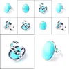 Solitaire Bague Ovale Pierre Naturelle Pierre Turquoise Bagues Bague De Fête Pour Hommes Femmes Bijoux Z9168 Drop Livraison 2021 Carshop2006 Dhx51