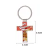 Sublimate Cross Cross -keychain transfer metal keychains diy diy geal explicing accessosities