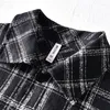 Men's Jackets Autumn Casual Contrast Color Plaid Jacket For Men With Pocket Streetwear Fall Topcoats Literature Versatile Bomber Coat Male