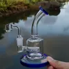 6 pouces narguilés en ligne Perc conduites d'eau en verre épais Bongs Mini plates-formes avec 4mm Quartz Banger 14mm Joint femelle