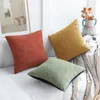 Pillow Chenille Cover Solid Color Waterproof Soft Polyster Pillowcase For Couch Sofa Living Room Decortive Pillows