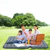 Interiörstillbehör Portable Car Ierable Madrass Travel Camping Air Bed Foldbar Trunk Cushion Picnic Mat Equipment Beach P