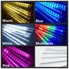 Strings 30/50cm 8 Tube LED Meteor Shower Fairy Lights Christmas Tree Decor Outdoor Wedding Holiday Navidad Curtain Garland