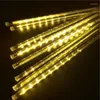 سلاسل 8 أنبوب LED Meteor String Fairy Lights Garland Christmas Tree Decor