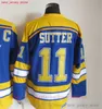 Película CCM Vintage Hockey sobre hielo 16 Brett Hull Jerseys 11 Brian Sutter 18 Tony Twist 44 Chris Pronger 74 OSHIE 42 BACKES Hombres Bordado Jersey 1995 1996 Azul Blanco