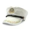 Berets Kagenmo Pu skórzana moda męska kapelusz wojskowy zima ciepła czapka man granatowy faux baseball