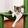 Cat Furniture Scratfer Scratfer Cactus post post with sisal rop scratcher tree faceel مريحة أرجوحة واسعة تسلق إطار 220930