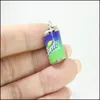 チャーム20pcs/lot樹脂缶チャームシミアドリンクコラペンダントジュエリーfor diy earringsキーチェーンブレスレットアクセサリードロップmjfashion dhxji