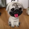 Interiördekorationer Schnauzer Bichon Pug Car Shake Head Dogs Ornament för Auto Home Room Accessories Söt nickande dekoration gåva