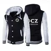 Men's Hoodies 2022 CZ Ceska Zbrojovka Czech Firearms Mens Baseball Uniform Jackets Tracksuit Winter Warm Harajuku Streetwear Man Tops