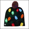 Altri articoli per feste per eventi Nuovo cappello di Natale Adt Colorato Luminoso Moda calda Sciarpa da sci illuminata a led Drop Delivery 2021 H Mjbag Dhdyr