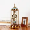 Table Clocks Retro Clock Ornament Desk Alarm Battery Operated Silent Desktop Vintage Candle Holder Living Room Indoor Home Decor