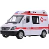 Diecast Model Car 1 32 Simulation Ambulance Model Sloy Proud Wetwing Sound and Light Die Costing Car Toy Special Hift 220930