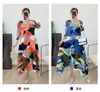 Sıradan elbiseler miyake pilili uzun kollu niş tasarım elbise 2022 Sonbahar Kadınlarshigh-Qua Lity mizaç batı stili ince uzun etek