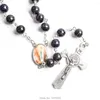 Kettingen Onze Lieve Vrouw Van Lourdes Rozenkrans Ketting Speciale Glaskralen