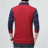 Men's Sweaters BROWON Brand Autumn Mens T Shirts Fashion Fake wo Designer Clothing Cool -shirt Men Long Sleeve Shirt Casual Male 220930