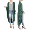 Women's Trench Coats Women Windbreaker Fashion Coat Bat-wing Sleeve Knit Cardigan Shirt Autumn Winter Tops Blouses Arrival