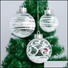 Party Decoration Transparent julbollar 8cm/6cm 1PC Creative Decorative Ball for Home Tree Decor 103130 Drop Delivery 2021 Garde Dhvys