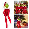 Jul Grinch Toys Green Monster Plush Doll för pojkar och flickor Merry Xmas nyår Heminredningar7037456