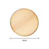 Plates Rubber Wood Pan Plate Fruit Dishes Saucer Tea Tray Dessert Dinner Bread Japanese Round