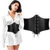 Ceintures 2022 femmes élastique large bande attaché Waspie fille Corset serre-taille ceinture en cuir dames 1 pc mode