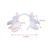 Forniture per feste Bella Lolita Fascia per orecchie di pecora Cute Adult Plush Horn Bowknot Hair Hoop Women Girl Halloween Carnival Cosplay Puntelli