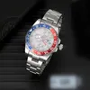 남성/여성 시계 자동 기계식 40mm 시계 904L 스틸 스틸 블루 블랙 세라믹 Sapphire Glass Super Luminous Wristwatches Montre de Luxe Gifts