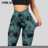 Yoga Outfits OMKAGI Fitness Legging Woman Push Up Workout Sport Booty Leggings Women Scrunch Butt Female Outfit Gym Seamless Legging Pants T220930