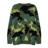 Herrenpullover Übergroße Hip Hop Camouflage Strickpullover Pullover Männer Herbst Streetwear Harajuku Mode Lässig Lose Oansatz Pullover Paare 220930