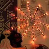 Stringhe LED Halloween Black Spider Light con 70 luci arancioni impermeabili decorazioni decorazioni interne ed esterni spaventosi