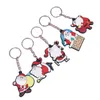 Xmas g￥vor Keyring PVC Christmas Keychain Cartoon Keychains Bagage Decoration Key Chain