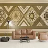 壁紙の装飾的な壁紙抽象的なヨーロッパスタイルの幾何学的な花のパターン背景壁