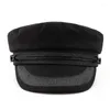 Berets Large Size Navy Cap Small Head Flat Hat Felt Army Big Bone Men Wool Plus Sizes Military Caps 52-55cm 55-57cm 58-60cm 60-63cm