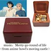 Oggetti decorativi Figurine Howl Moving Castle Merry Go Round of Life Box Music Meccanismo Musical Wind Up Regalo per fidanzata moglie Natale anno 220930