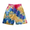 Shorts pour hommes The Est 3D Tie Dye pantalons courts hommes plage Harajuku Streetwear mâle conseil enfants mode garçons filles